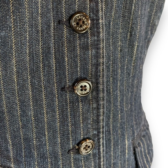 Ralph Lauren pinstripe vest size medium - Picture 2 of 9